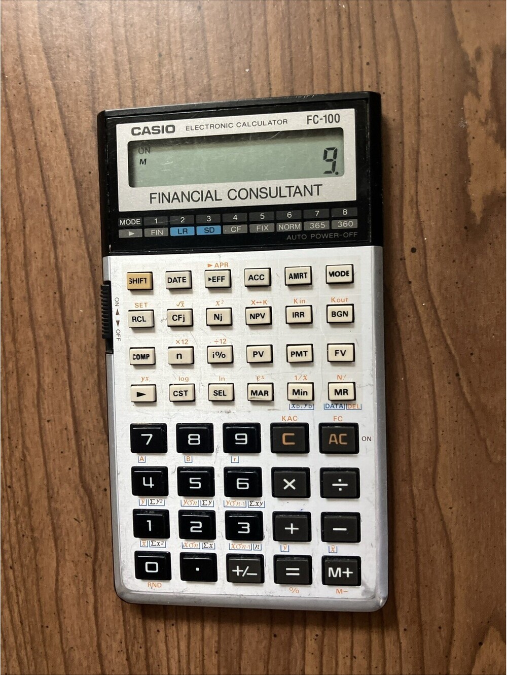 Casio FC-100 Financial Consultant Calculator - Vintage Made in Japan Works Great